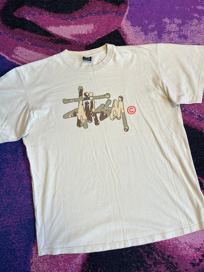 Stussy Y2K Camo T-Shirt White