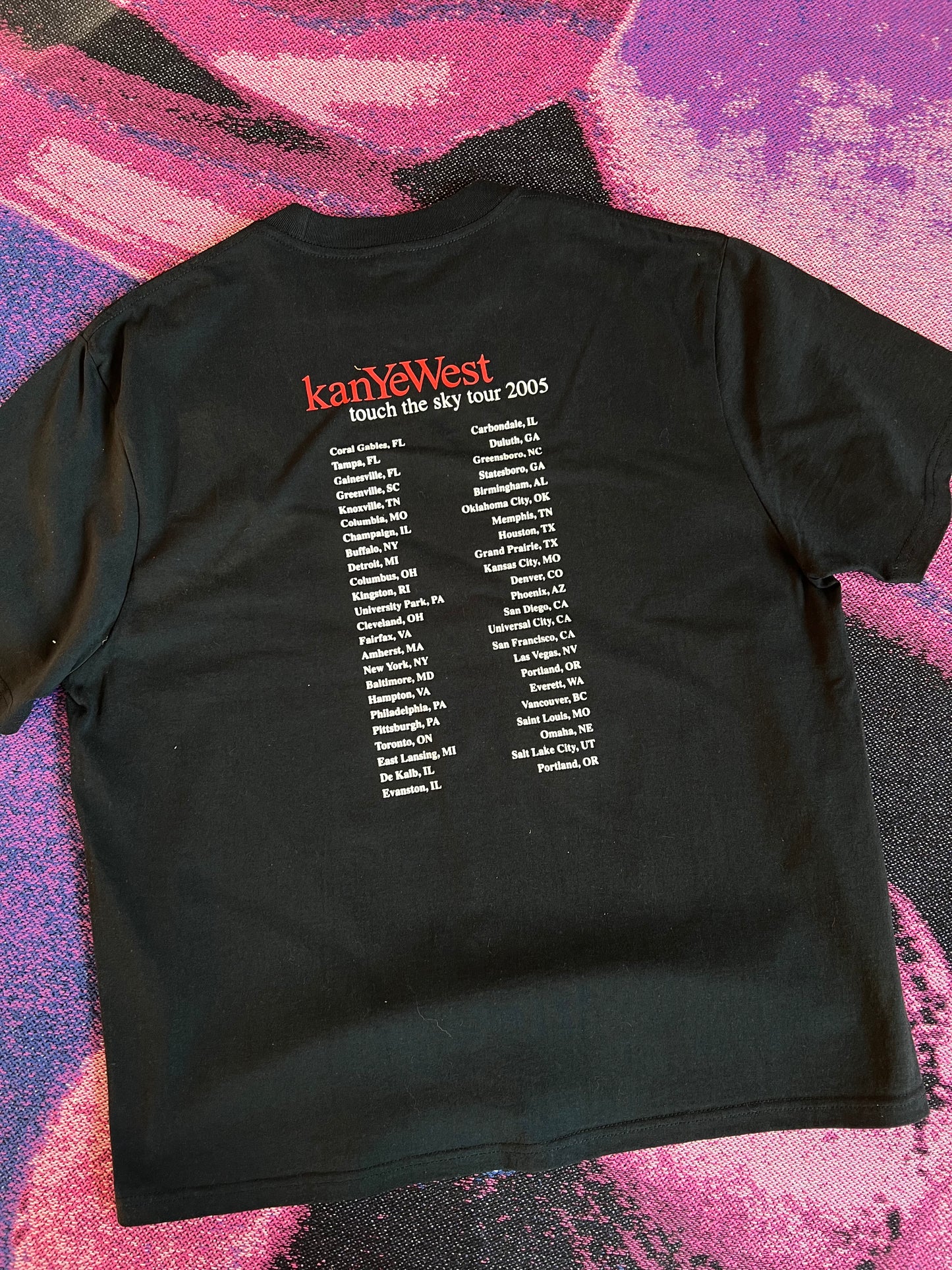 Kanye West Late Registration Tour Merch T-Shirt Black