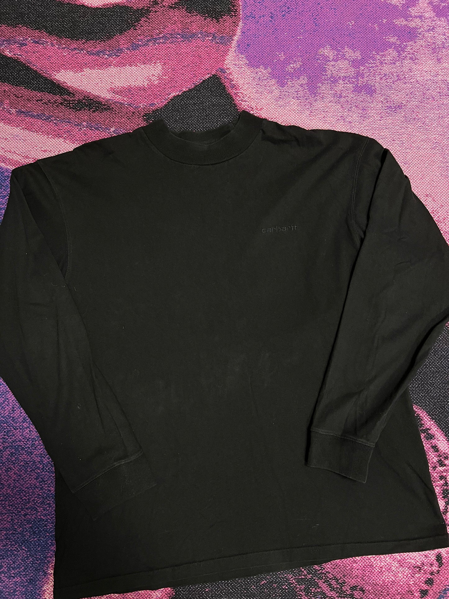 Carhartt WIP Script Logo Small Longsleeve Black