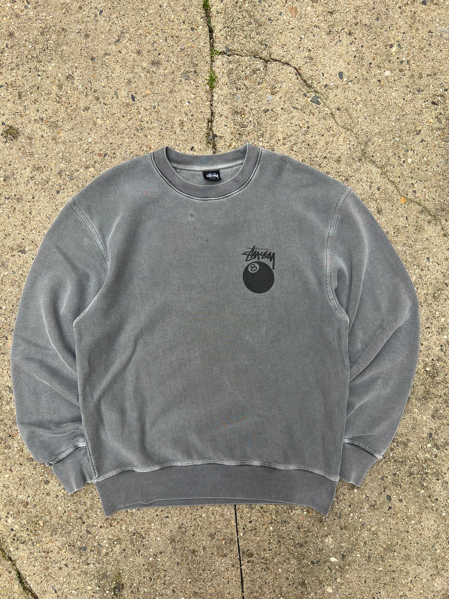Stussy 8 Ball Dyed Crewneck