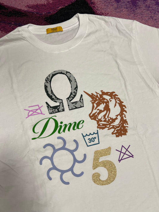 Dime Chest Design T-Shirt White