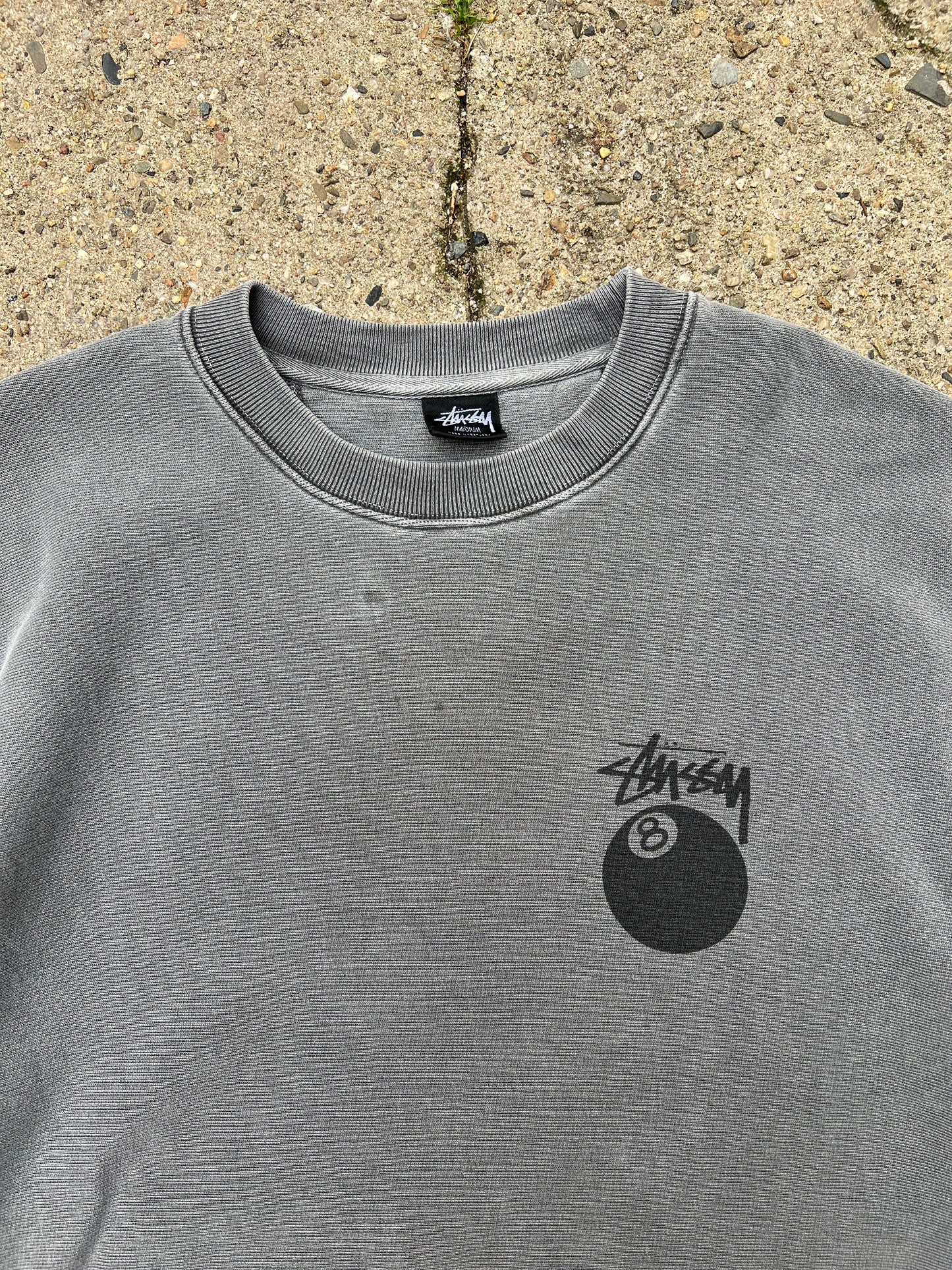 Stussy 8 Ball Dyed Crewneck