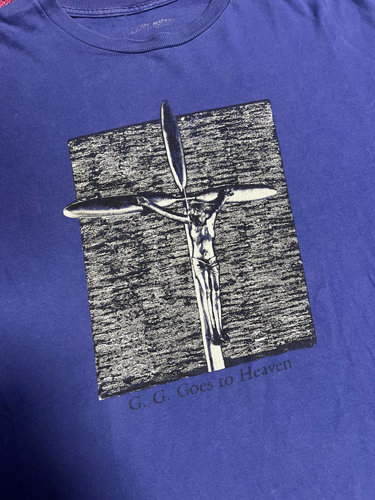 Fucking Awesome Chest Print T-Shirt Purple