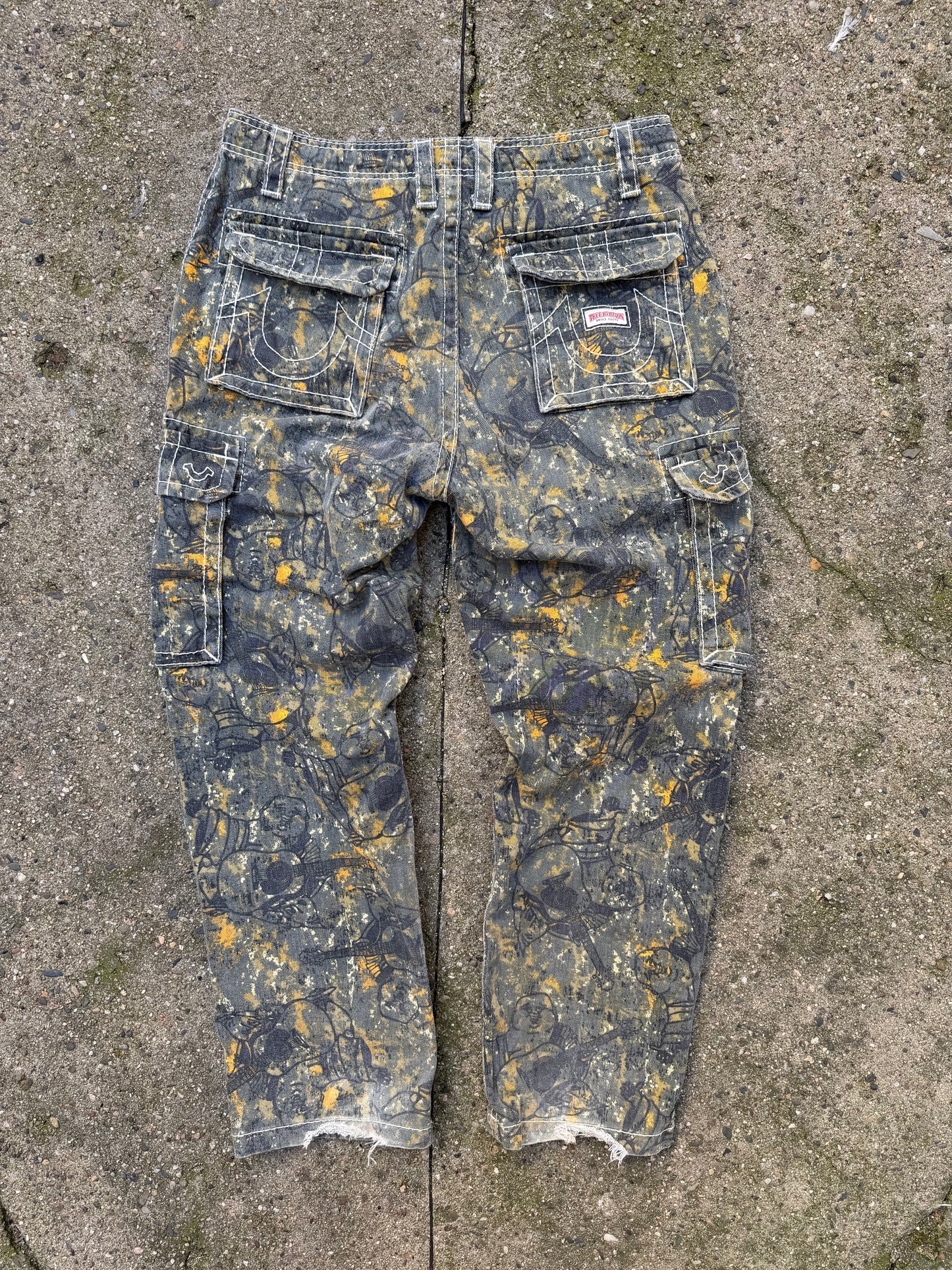 True Religion Camo Cargo Jeans
