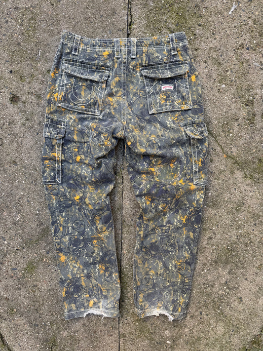 True Religion Camo Cargo Jeans