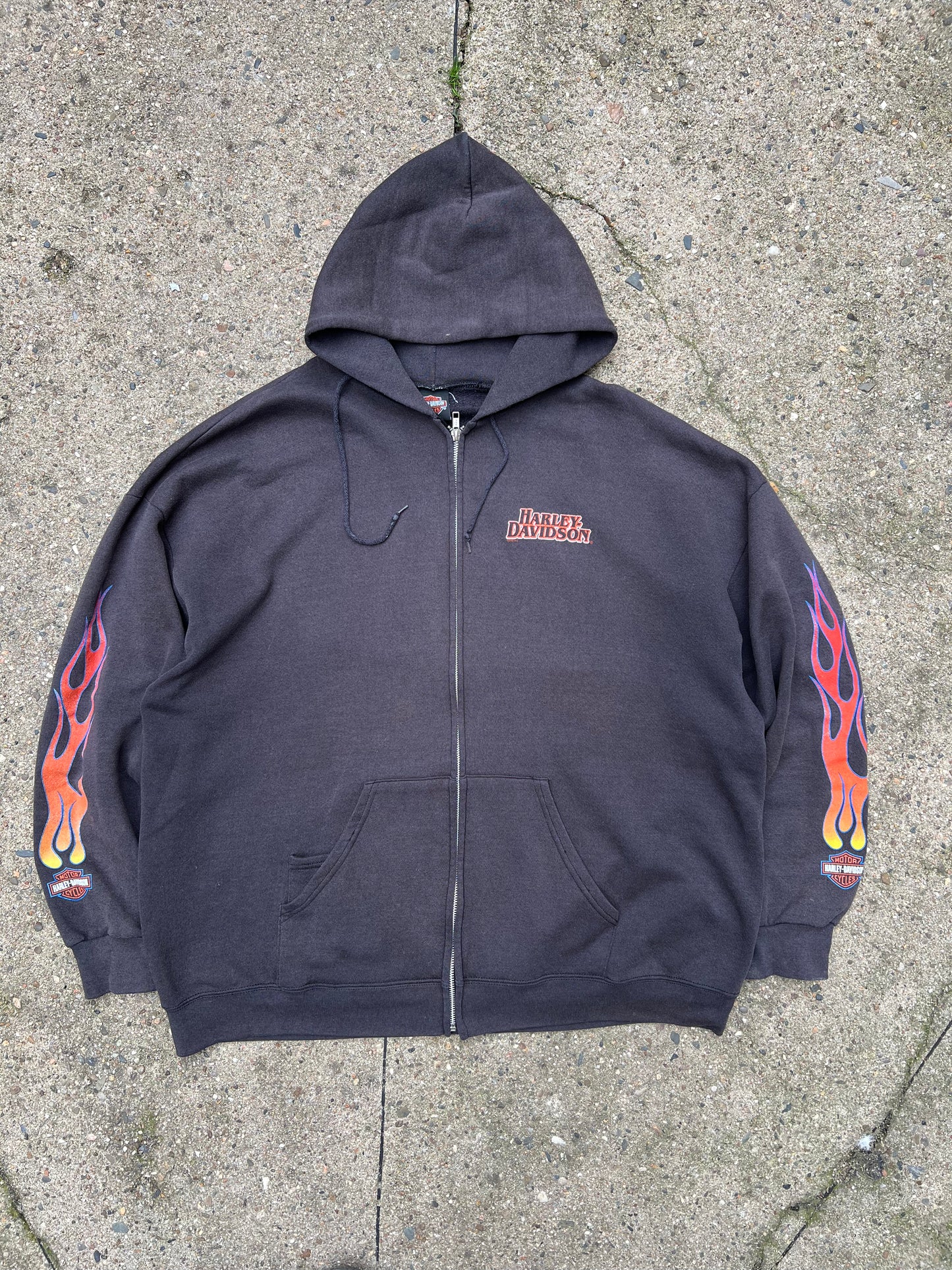 Harley Davidson Vintage Zip Up Hoodie