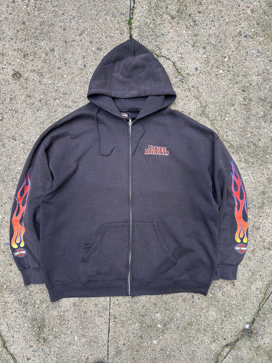 Harley Davidson Vintage Zip Up Hoodie