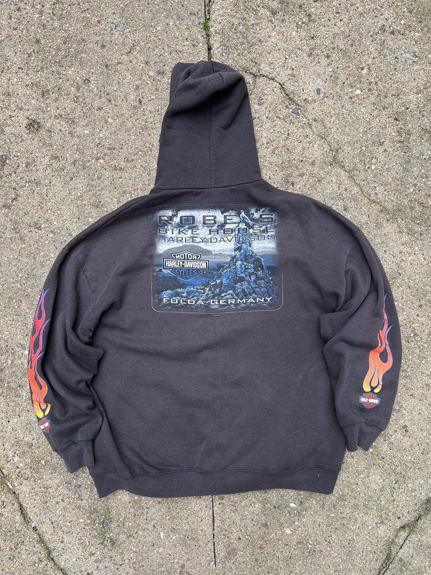 Harley Davidson Vintage Zip Up Hoodie