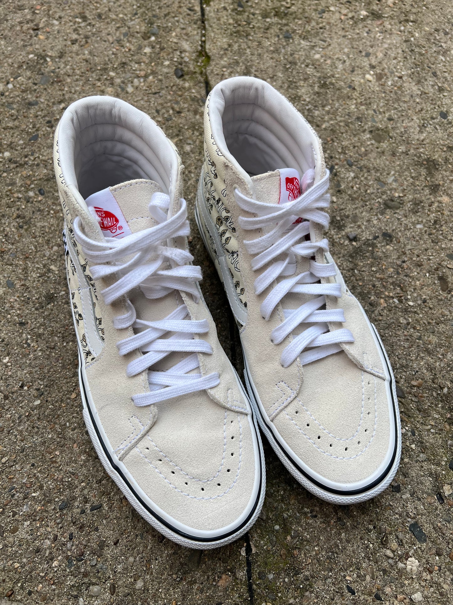 Vans Skate Sk8-Hi Palace Shroom Pack Marshmallow