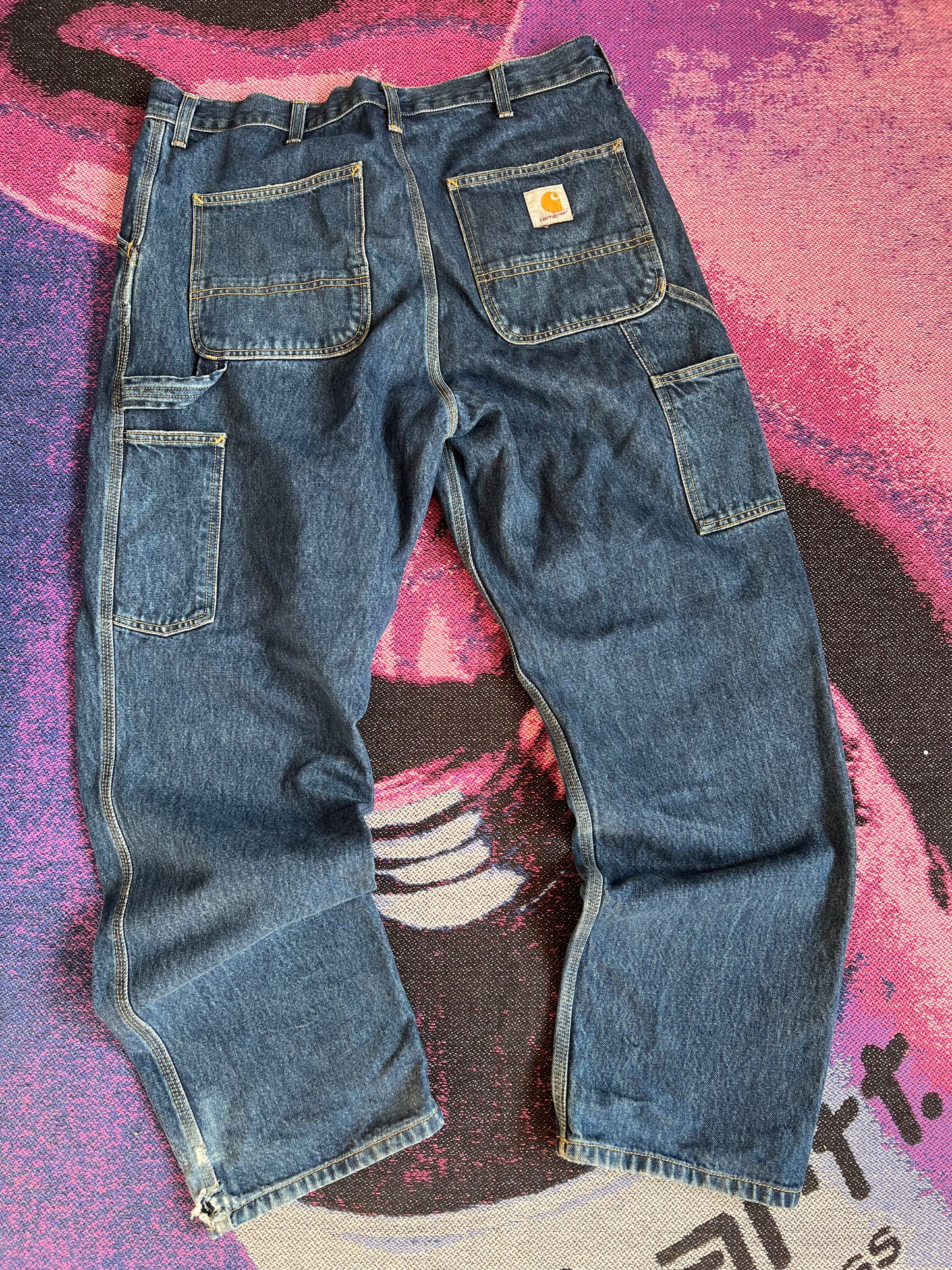 Carhartt WIP Single Knee Pants Blue Denim