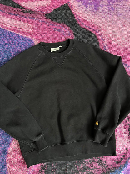 Carhartt WIP Chase Logo Crewneck Black