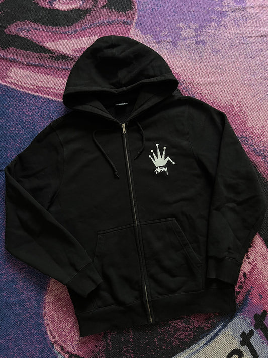 Stussy Crown Zip Up Hoodie