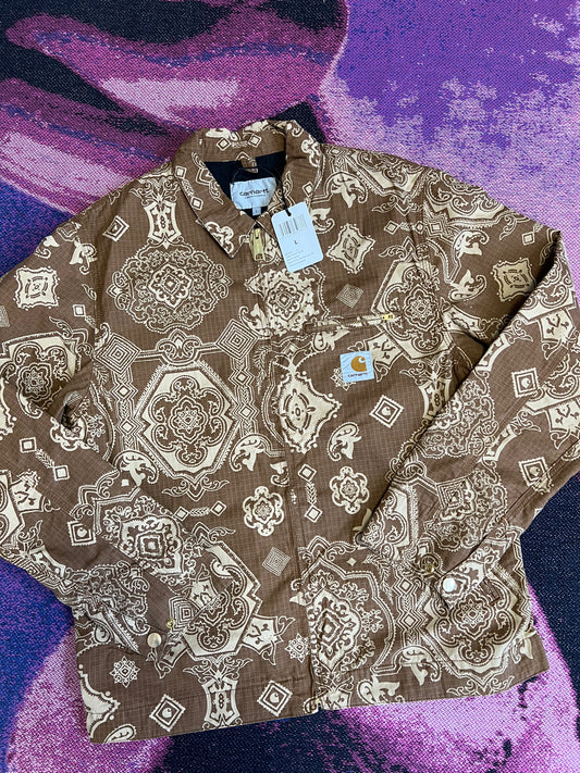 Carhartt WIP Detroit Jacket Bandana Print Brand New