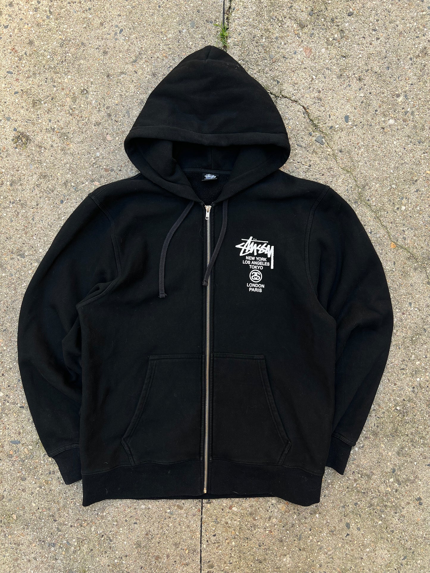 Stussy World Tour Zip Up Hoodie