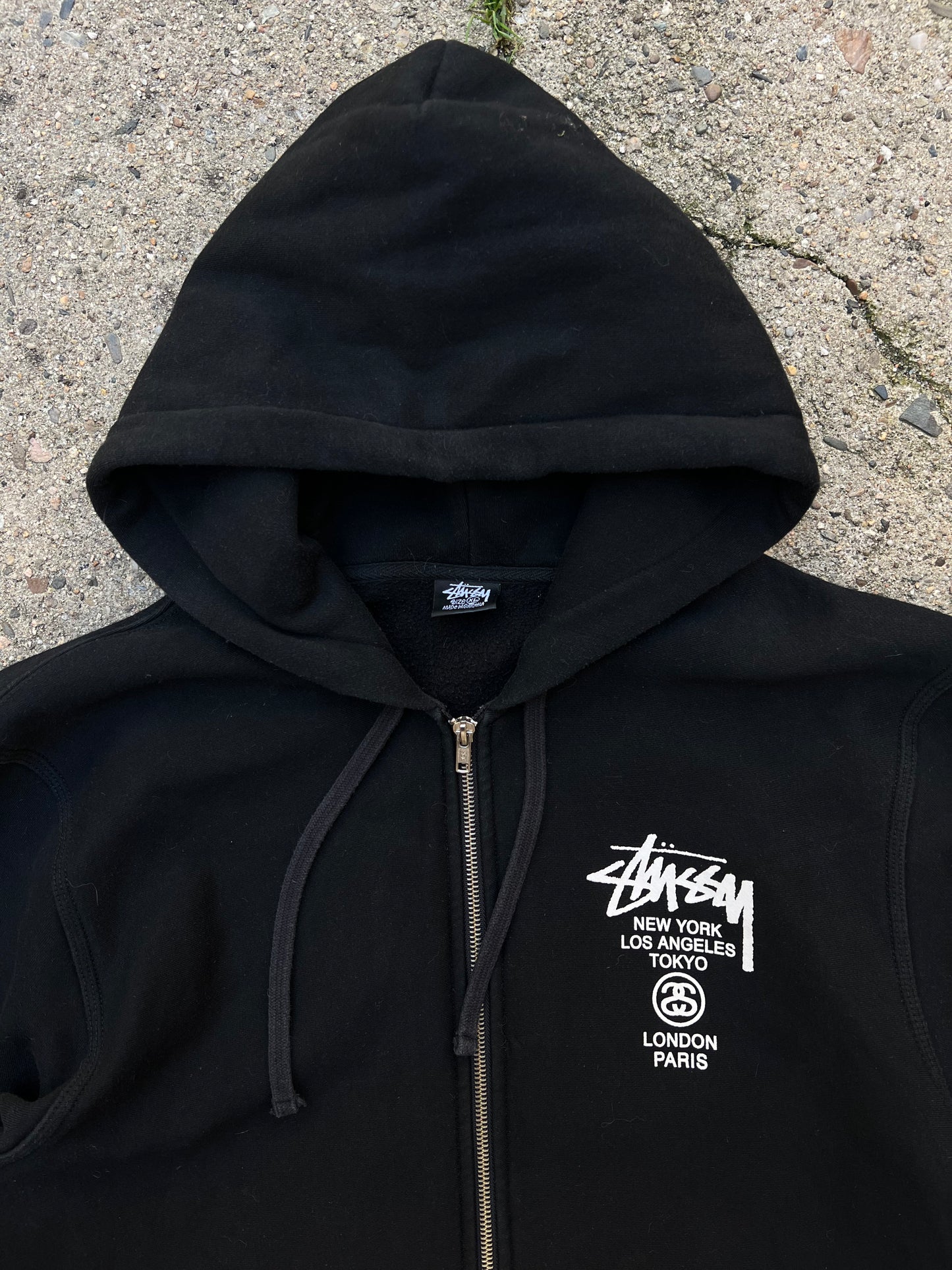 Stussy World Tour Zip Up Hoodie