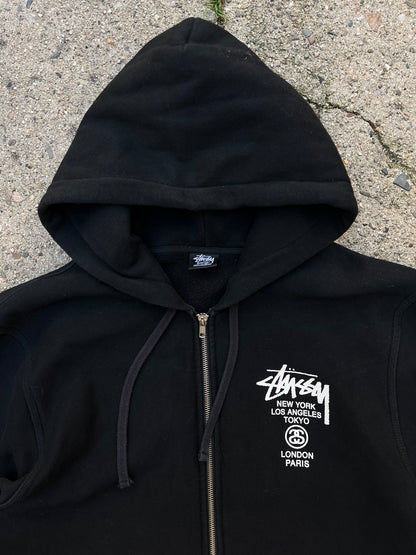 Stussy World Tour Zip Up Hoodie