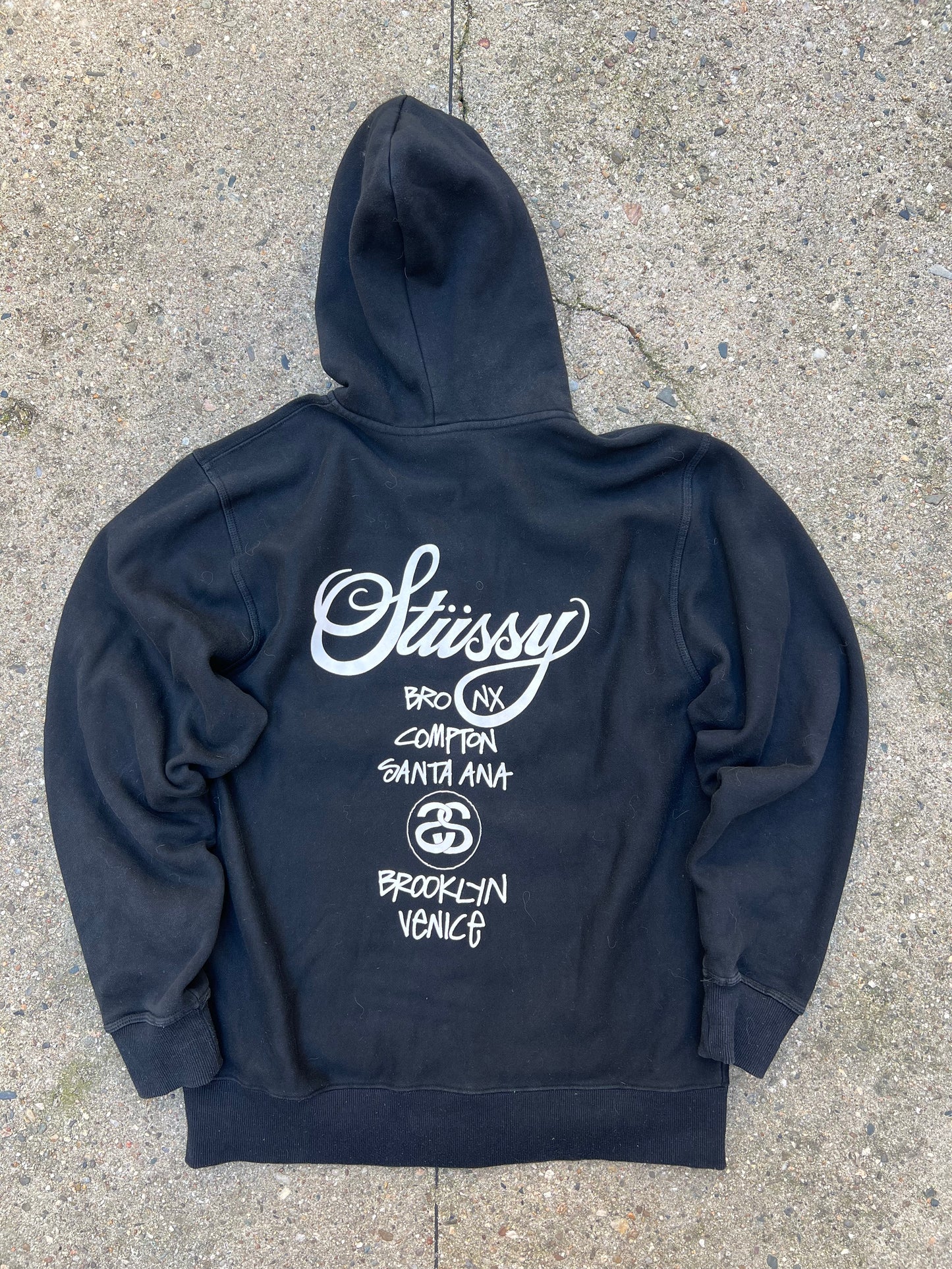 Stussy World Tour Zip Up Hoodie