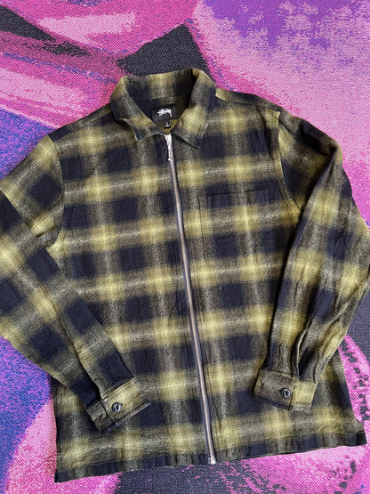 Stussy Flannel Shirt Yellow/Black