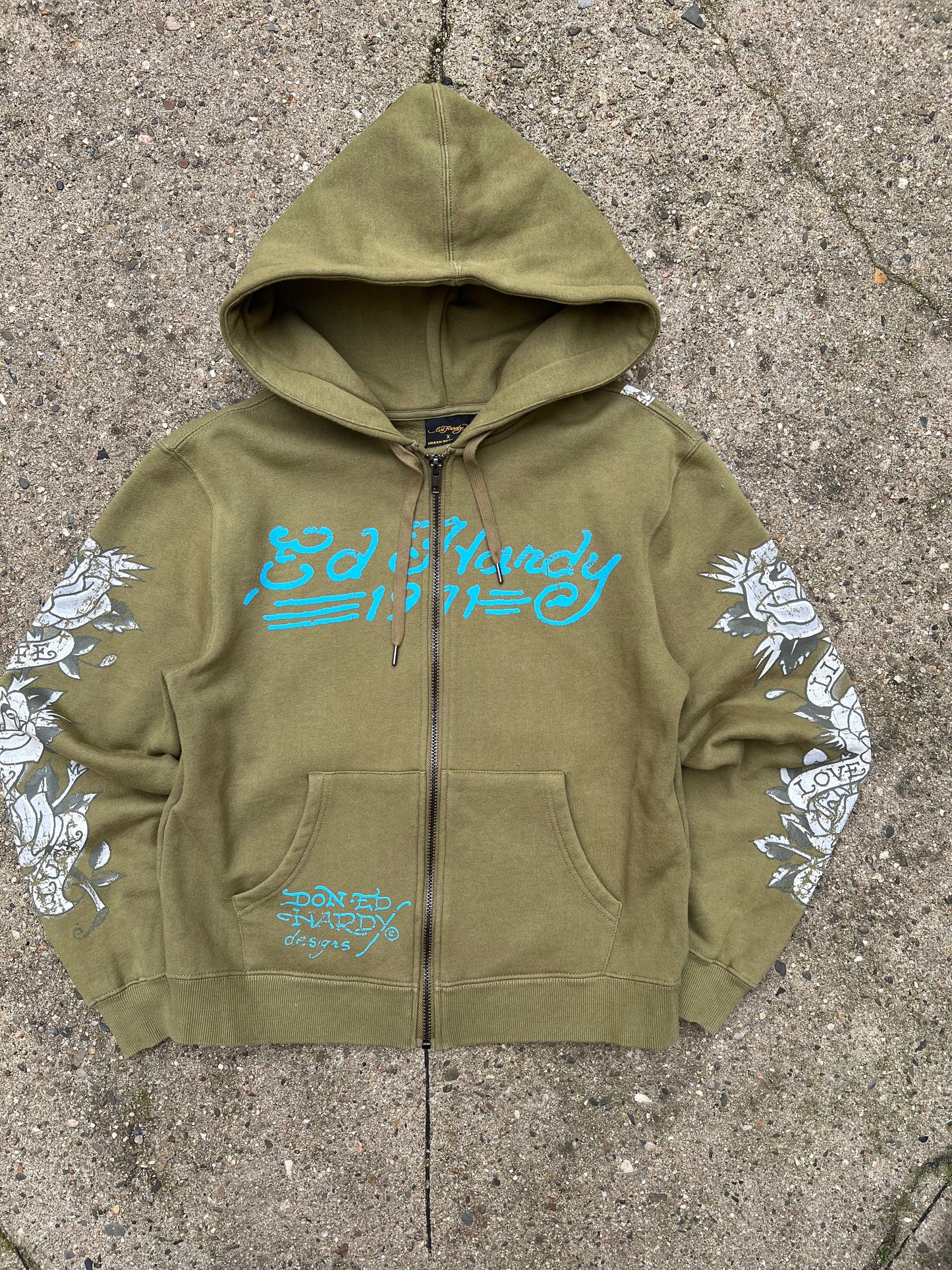Ed Hardy Zip Up Hoodie