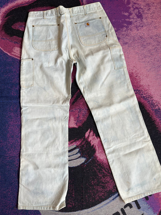 Carhartt WIP Double Knee Pants Blue Washed