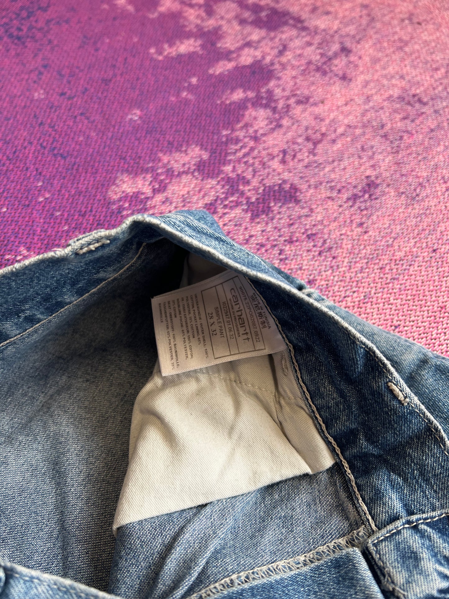 Carhartt WIP SImple Pants Blue Denim