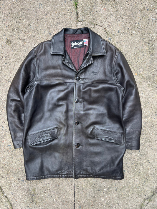 Schott NYC Leather Coat