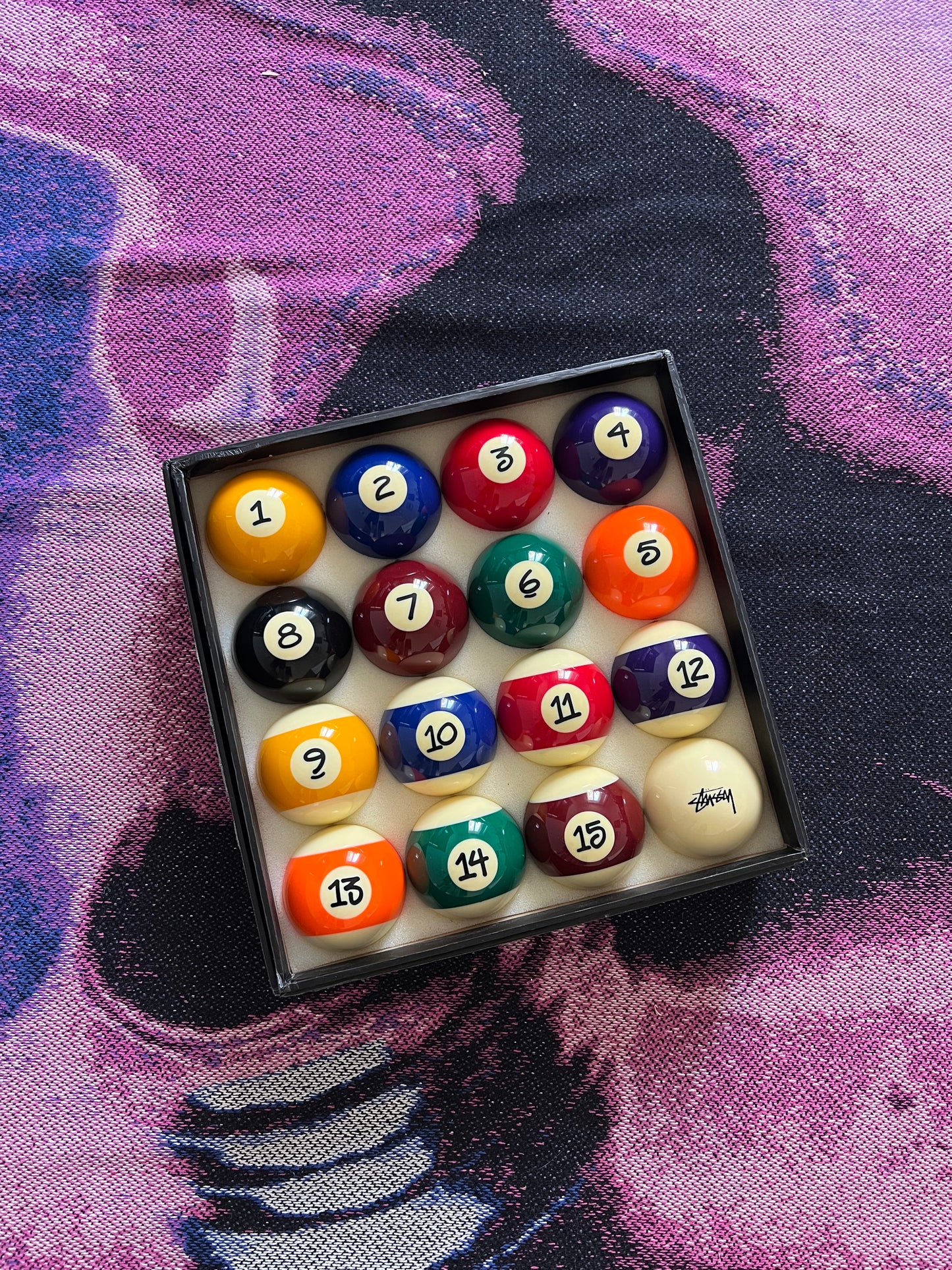 Stussy Billiard Pool Ball Set