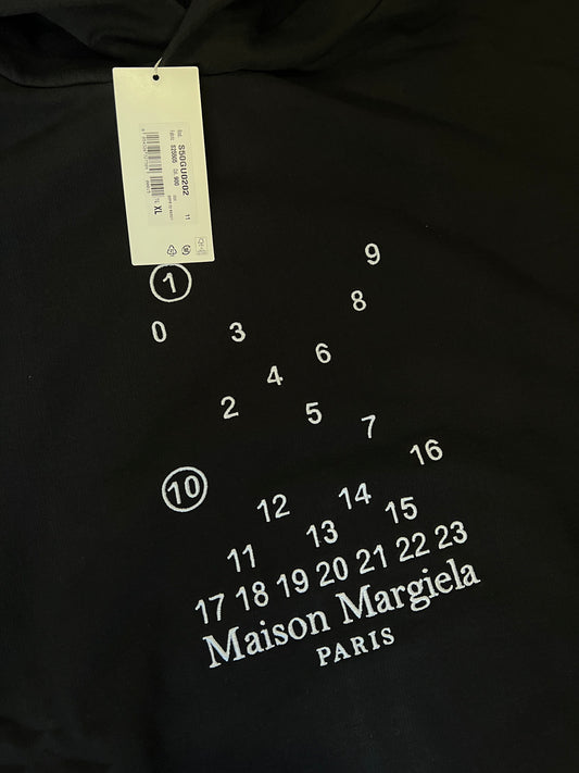 Maison Margiela Chest Emb. Hoodie Black