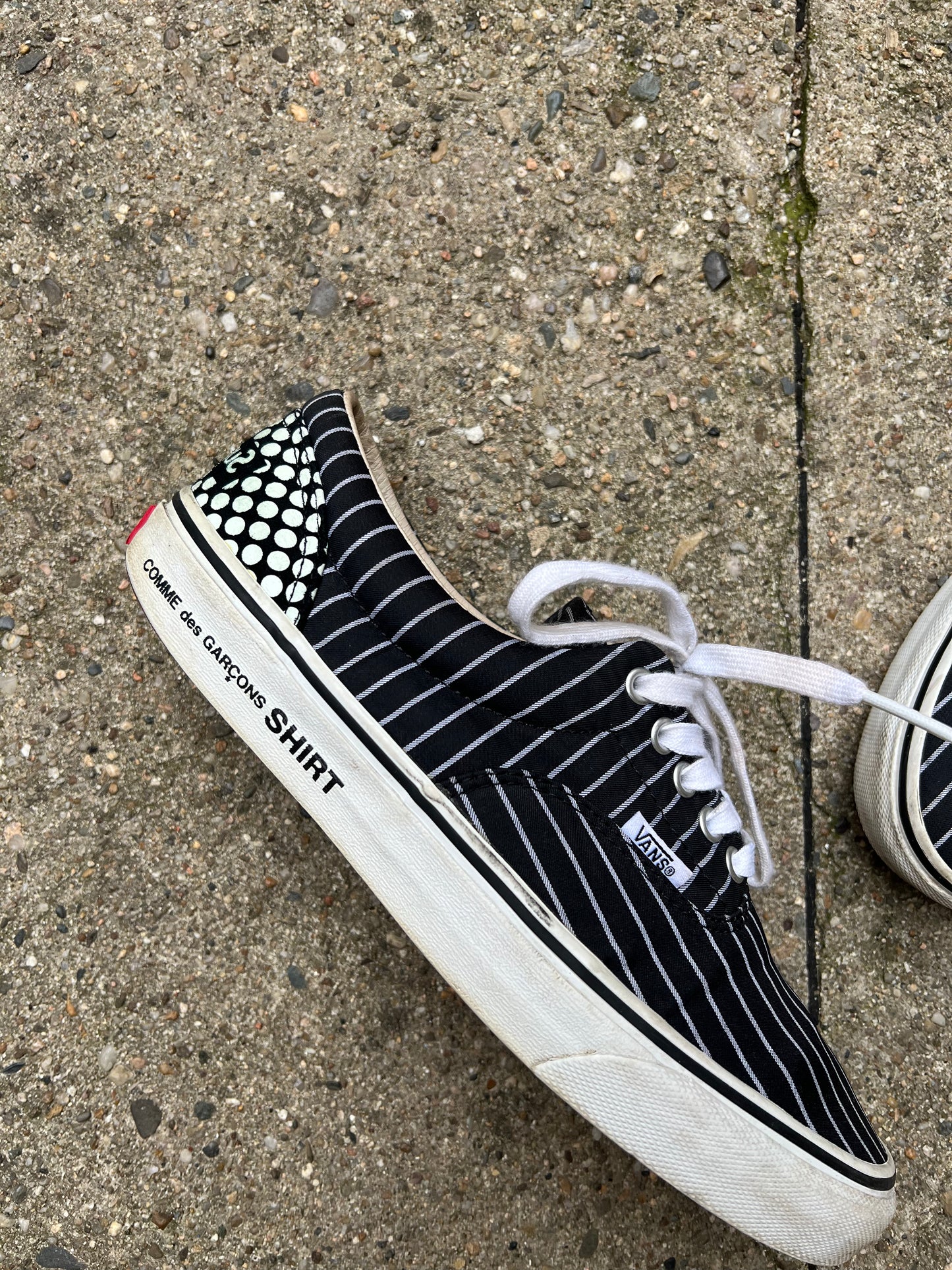 Vans Era Supreme CDG Pinstripe Navy