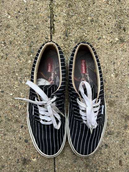 Vans Era Supreme CDG Pinstripe Navy