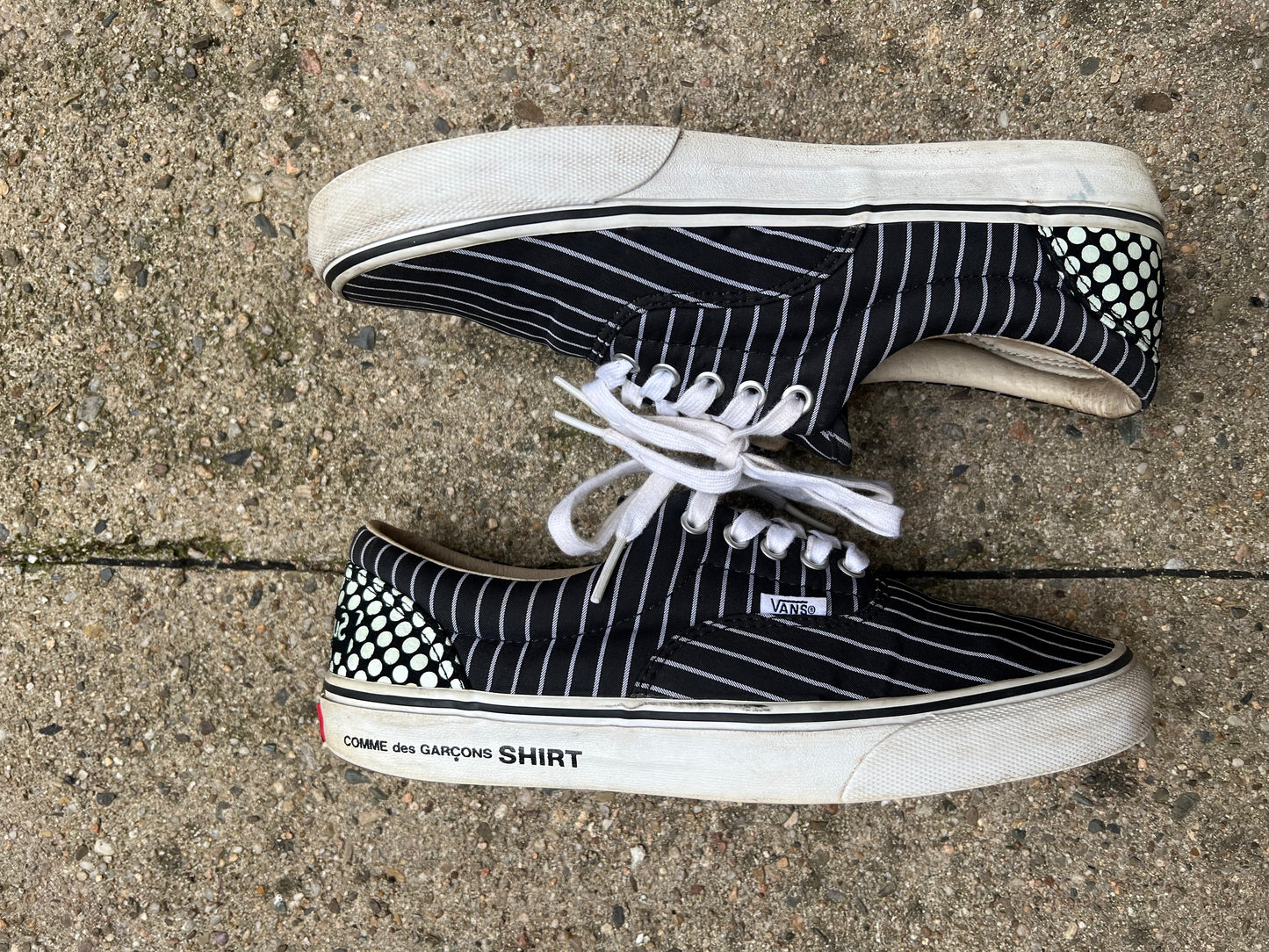 Vans Era Supreme CDG Pinstripe Navy