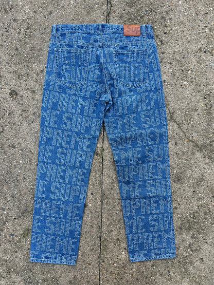 Supreme Needle Punch Regular Jeans