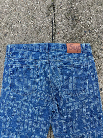Supreme Needle Punch Regular Jeans