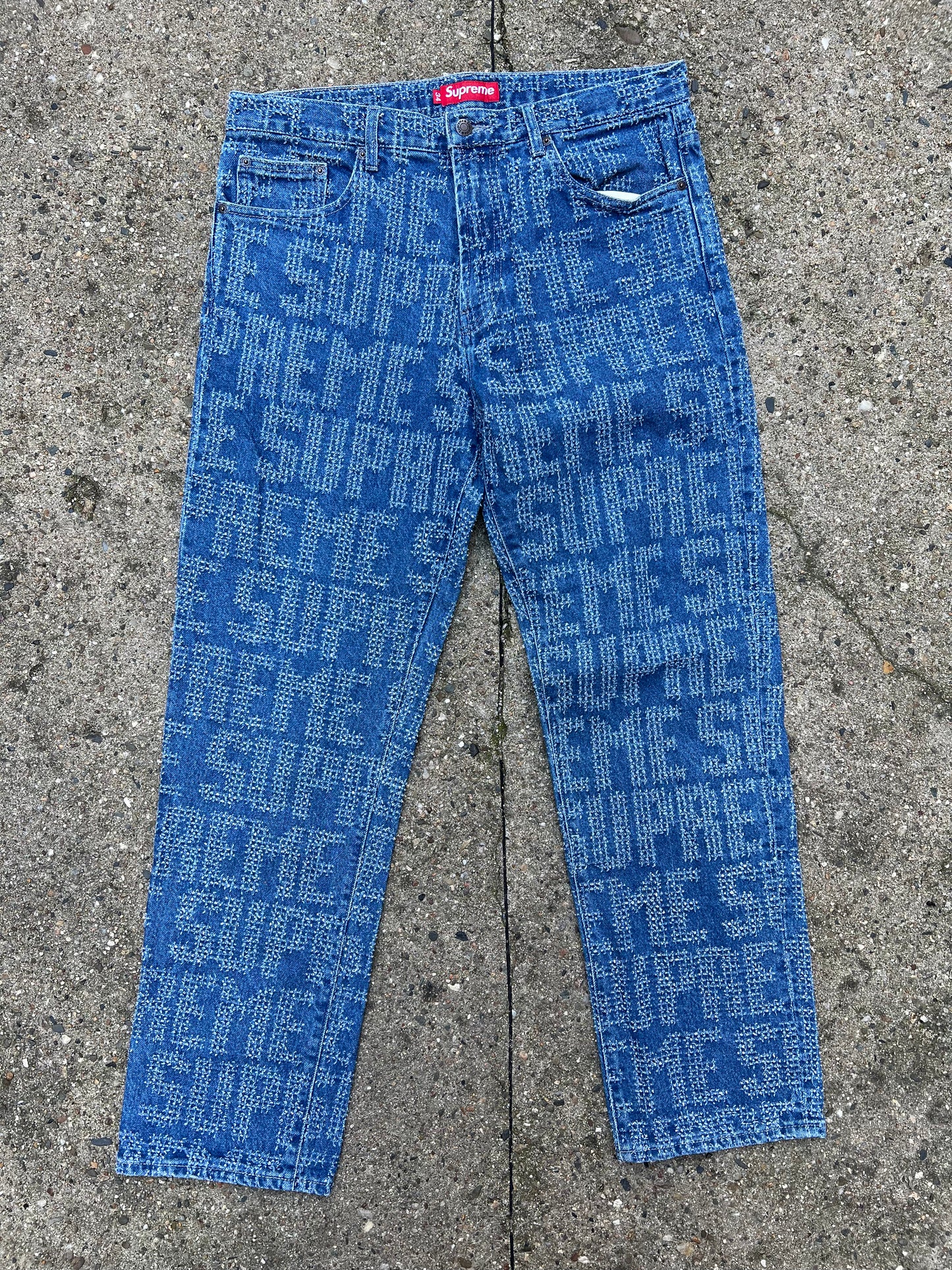 Supreme Needle Punch Regular Jeans