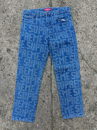 Supreme Needle Punch Regular Jeans