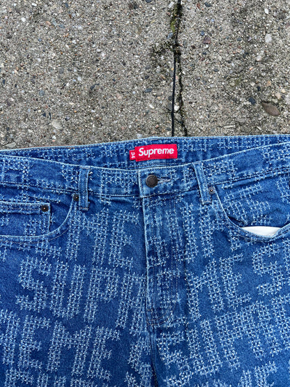 Supreme Needle Punch Regular Jeans
