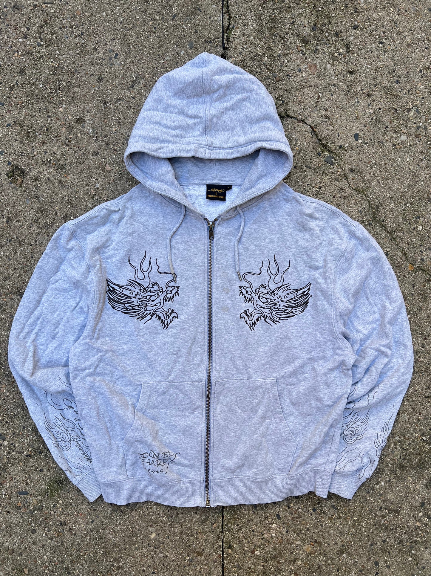 Ed Hardy Zip Up Hoodie