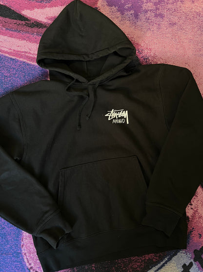 Stussy Tag Logo Madrid Hoodie Black