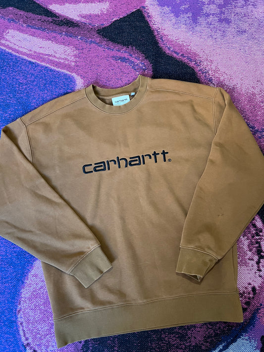 Carhartt WIP W' Script Logo Crewneck Hamilton Brown