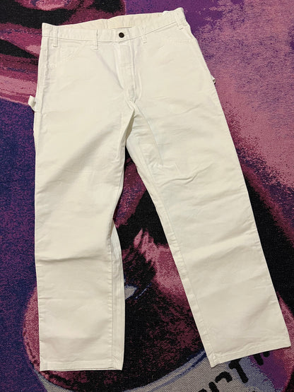 Dickies Carpenter Single Knee Pants White