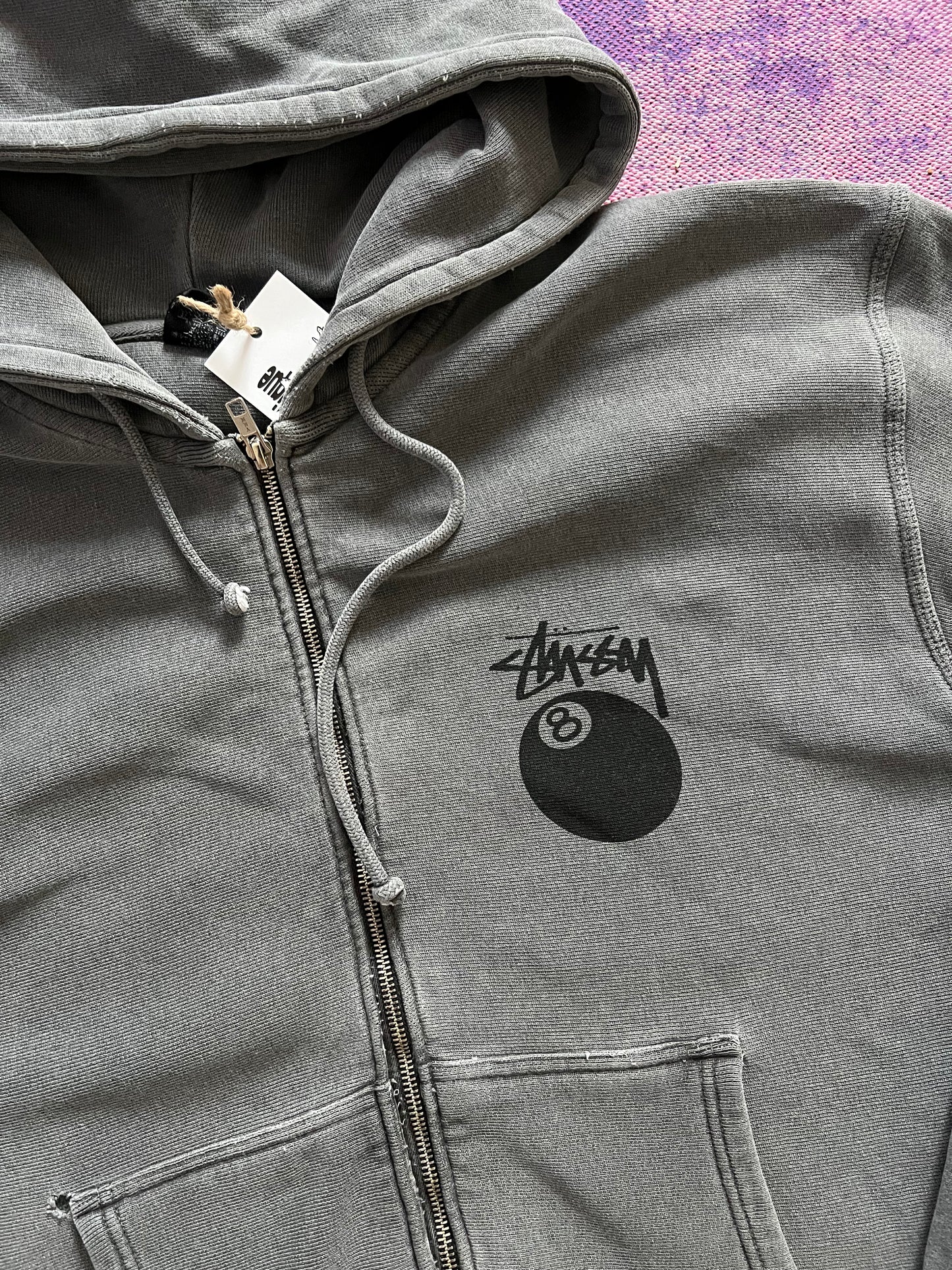 Stussy 8 Ball Zip Up Hoodie