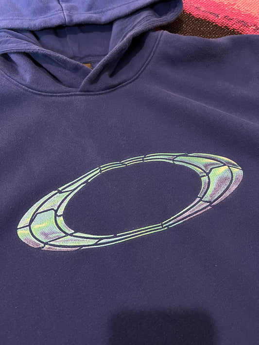 Oakley Chest Logo Hoodie Blue