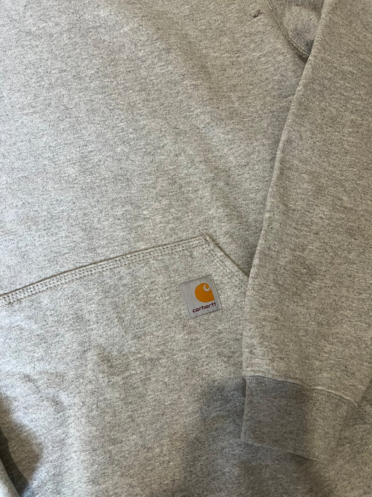 Carhartt Basic Pocket Logo Hoodie Grey