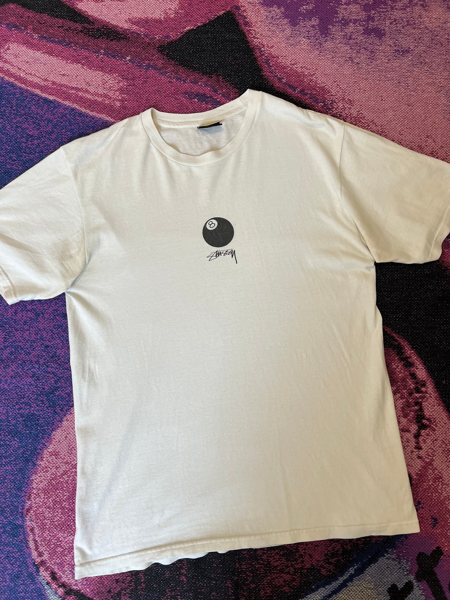 Stussy 8-Ball Print T-Shirt White