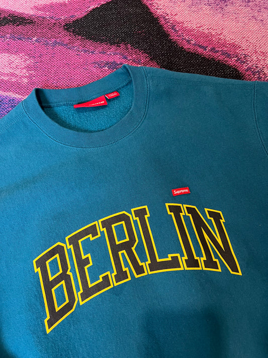 Supreme Berlin College Crewneck Blue