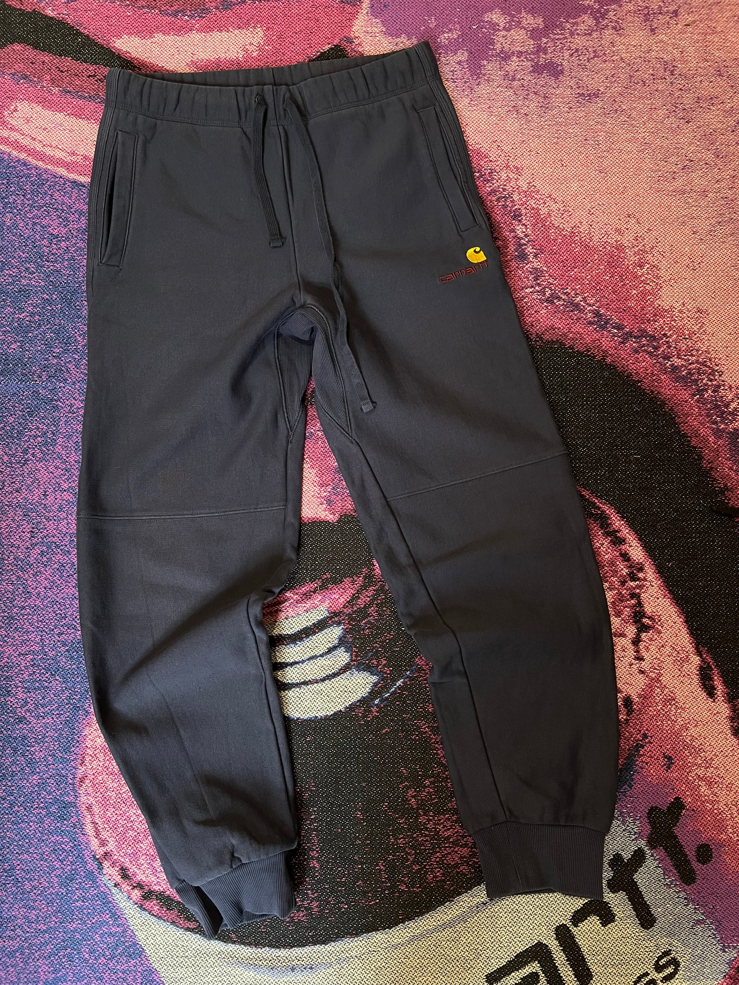 Carhartt WIP American Script Logo Pants Navy