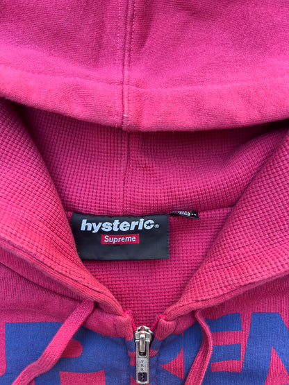 Supreme Hysteric Glamour Thermal Lined Zip Up Hooded Sweatshirt