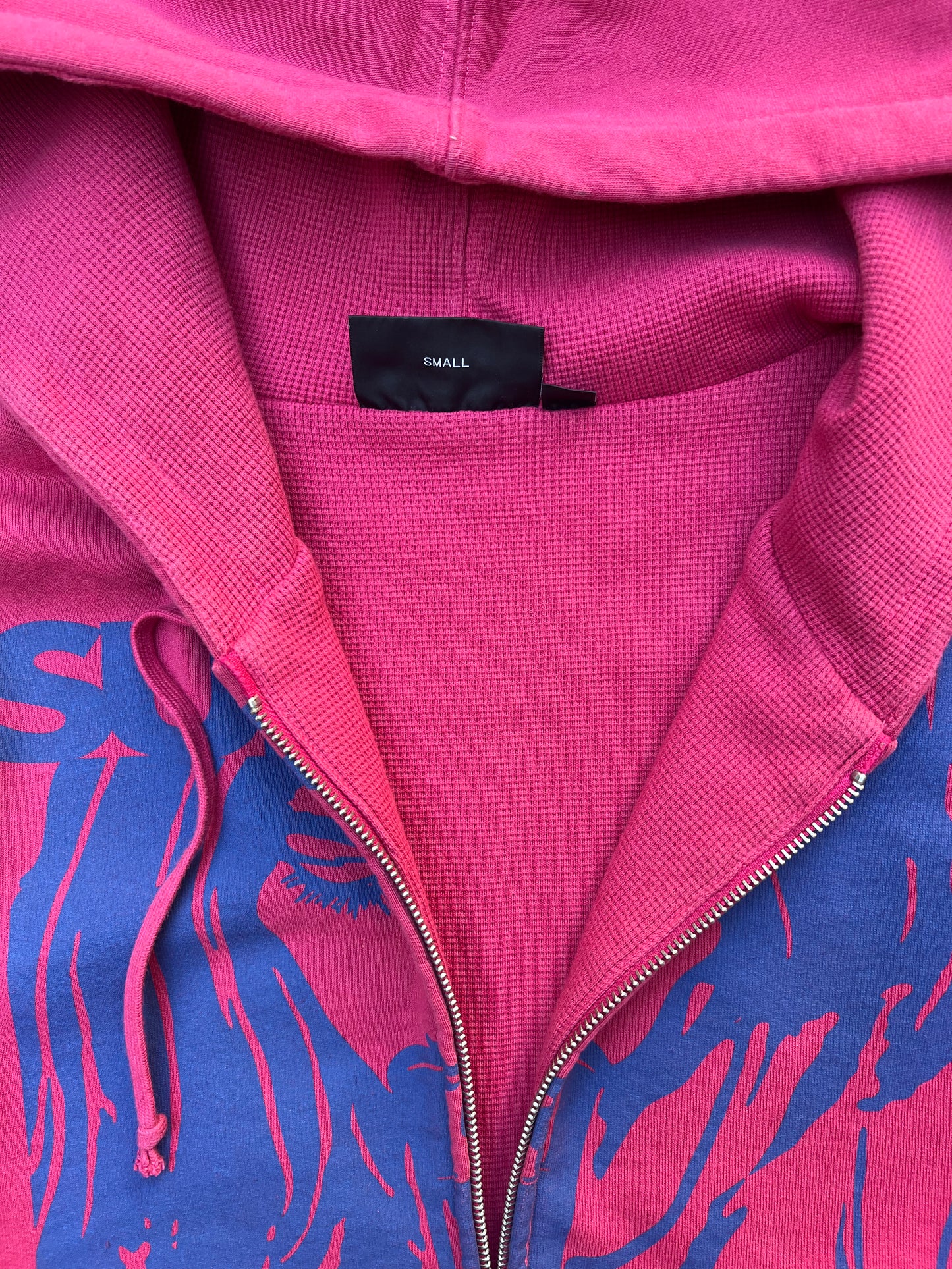 Supreme Hysteric Glamour Thermal Lined Zip Up Hooded Sweatshirt