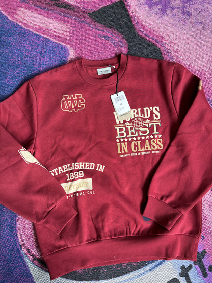 Carhartt WIP Multi World Crewneck Red