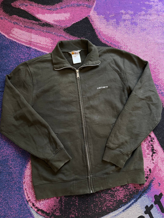 Carhartt Vintage Zip Up Hoodie Khaki